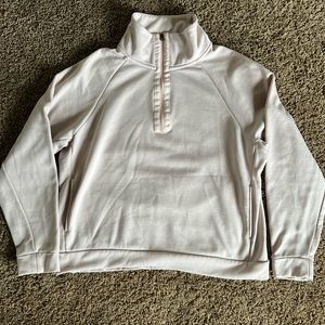 Light pink/beige Nike Half Zip Sweatshirt